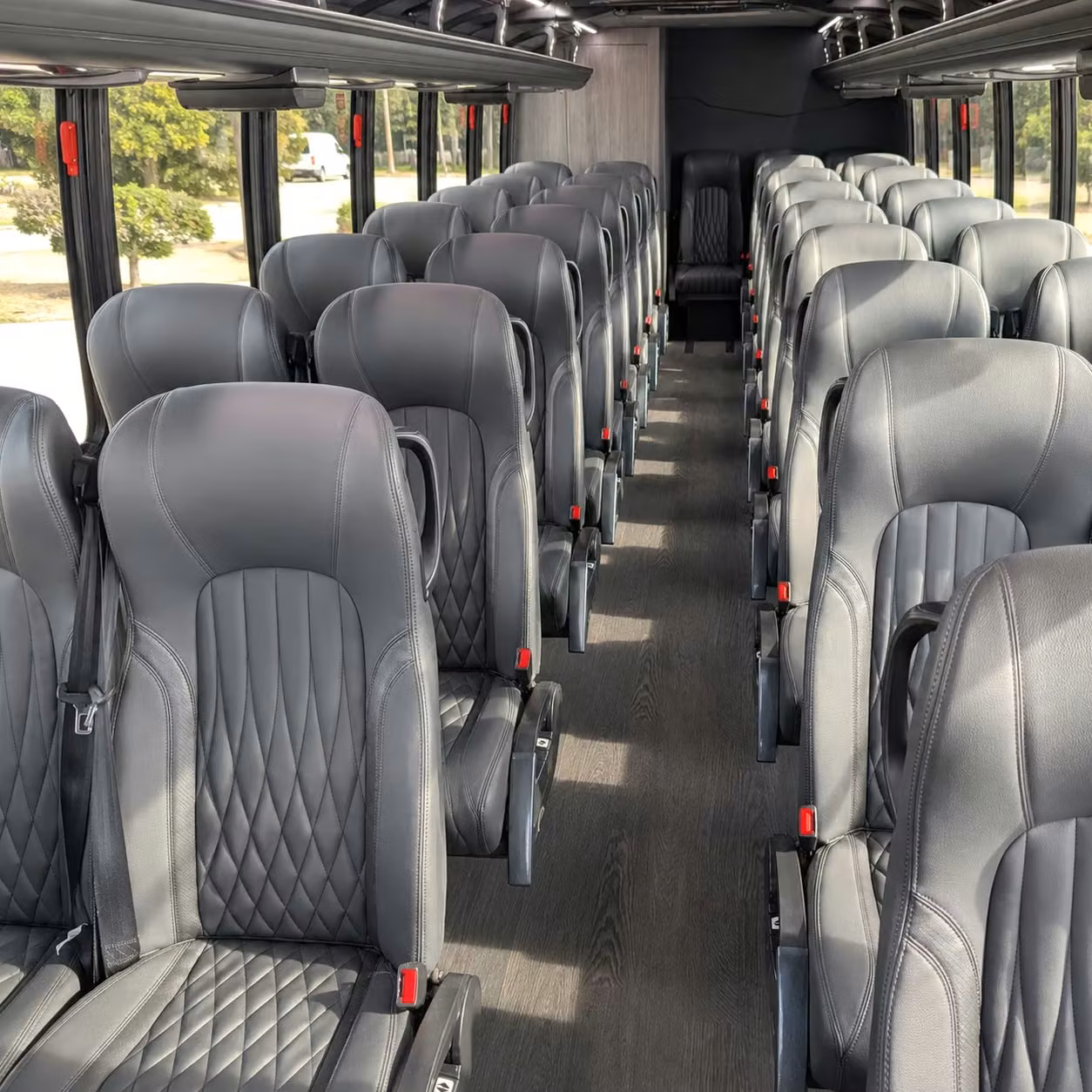 28 passenger minibus interior